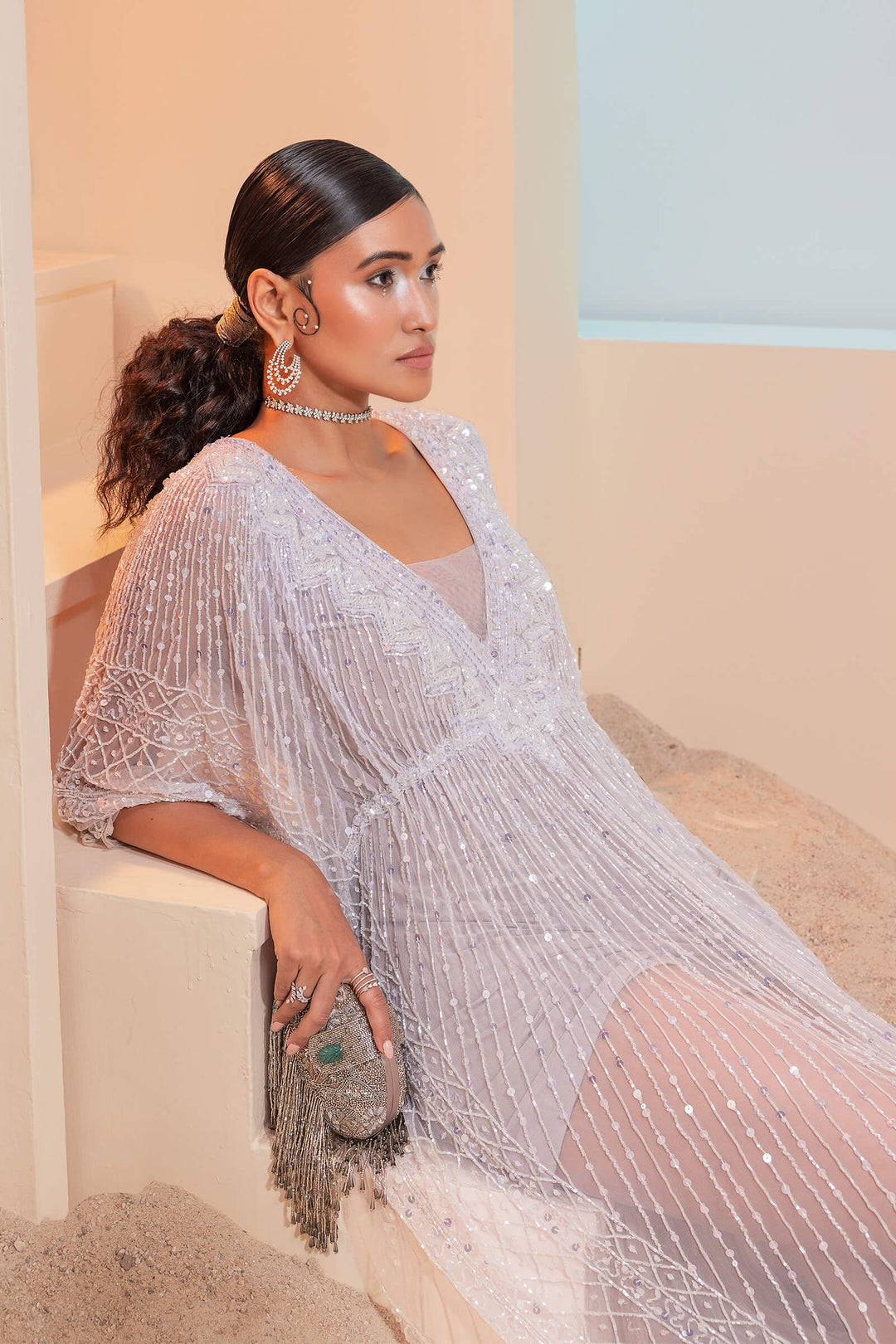 Pink Grecian Kaftan