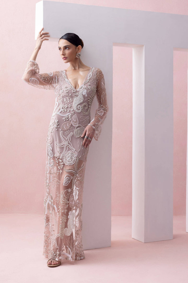 Old Rose Mermaid Slip Dress