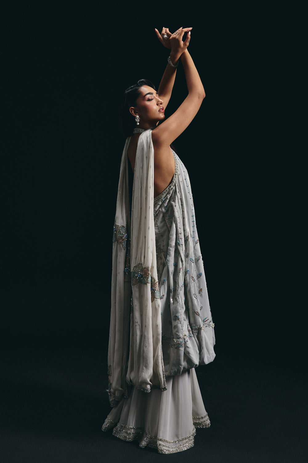 Ivy - Ivory Balloon Kurta With Lehenga Set