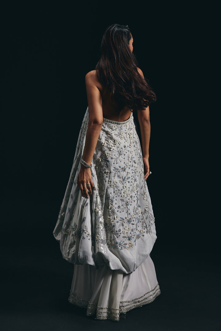 Ivy - Ivory Balloon Kurta With Lehenga Set