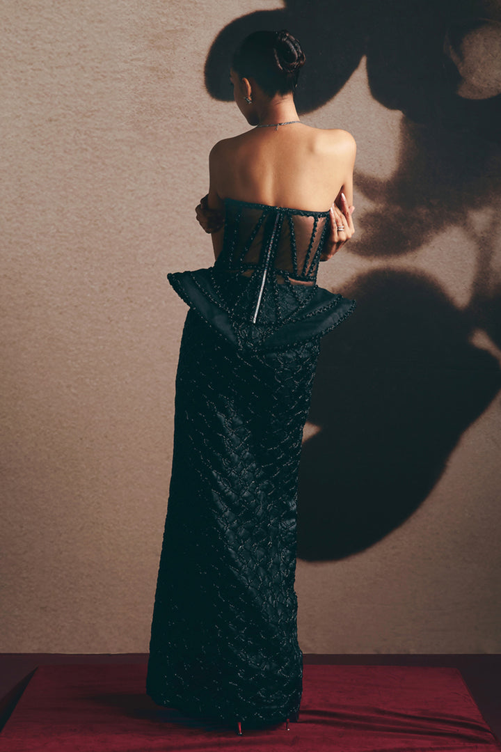 Noir - Corset and Skirt Co-ord Set