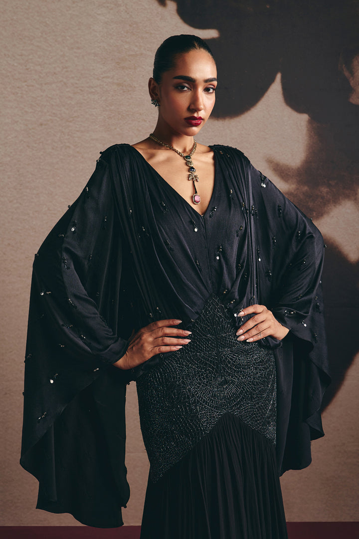 Blair - Ombre Draped Gown