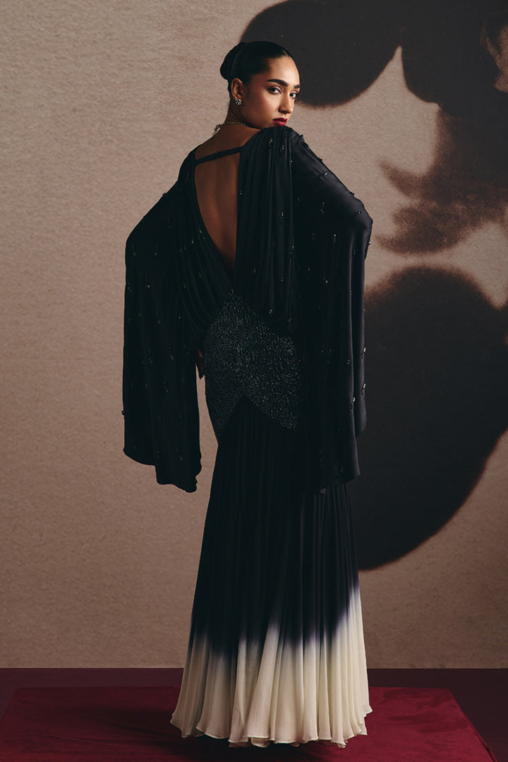 Blair - Ombre Draped Gown